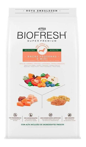 Ração Biofresh Adulto Peq/mini 10,1kg