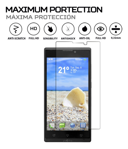 Protector De Pantalla Antishock Para Woxter Zielo Z-800 Hd