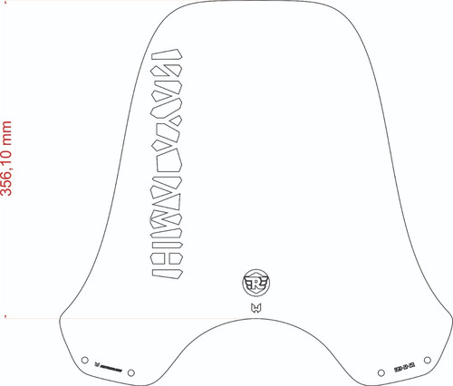 Imagem 1 de 9 de Para Brisa (bolha) Royal Enfield Himalaian 410 Cc (19-20)
