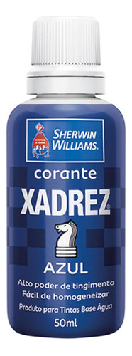 Corante Xadrez 50ml Azul Kit C/12 Peca(s) 