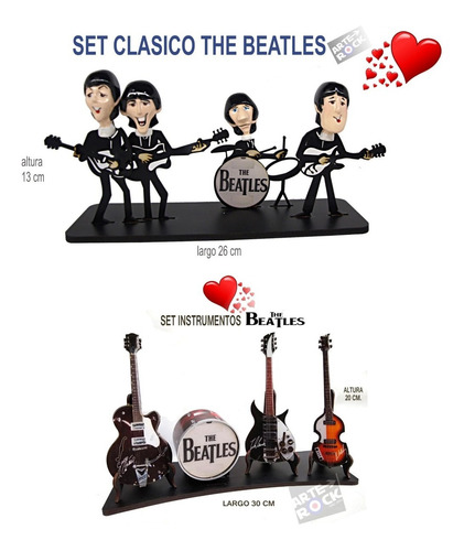 Guitarras A Escala Y Figuras The Beatles De Coleccion