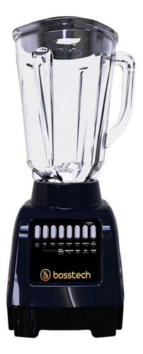 Licuadora 550w Vidrio 2l Botonera 10vel Bosstech B1 Negra Color Negro