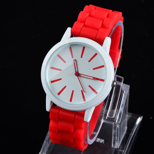 Rojo - Reloj De Pulsera De Estilo Coreano De Moda Al Por May