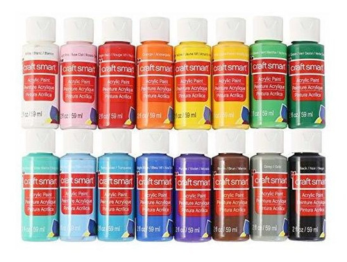 Craft Smart Acrylic Paint Set Value Pack, Kit De Pintura Mul