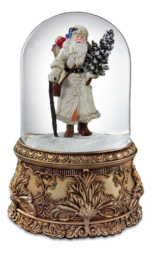 Santa Musical Domed Water Globe San Francisco Music Box