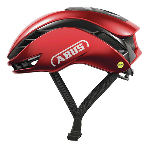 Casco Abus Gamechanger 2.0 Mips Bici Aero Tria Red - Celero Color Rojo Talle M