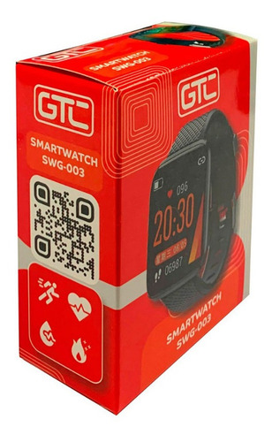 Imagen 4 de 4 de Smartwatch Gtc Reloj Inteligente Saludable Calorias Cardio