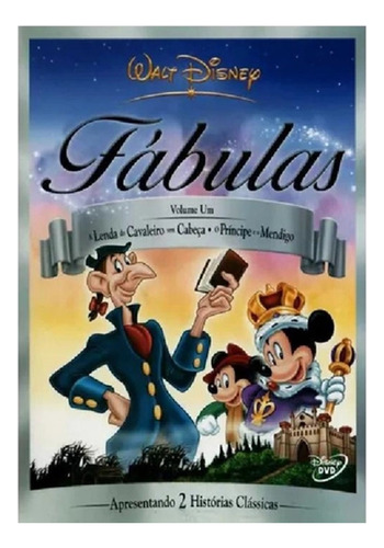 Dvd Fábulas Disney Vol 1 A Lenda Do Cavaleiro Sem Cabeça 