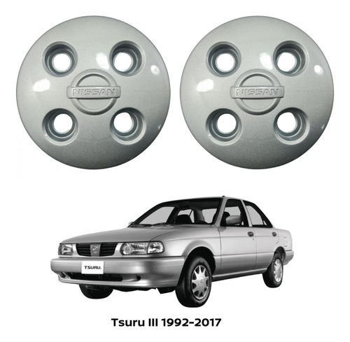 Tapas Centro De Rin 2pz Tsuru Iii 1992-2017 Nissan