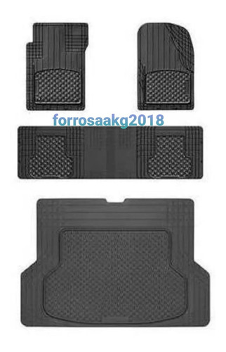 Alfombras Universales Weathertech Negro 4 Piezas Con Maleta