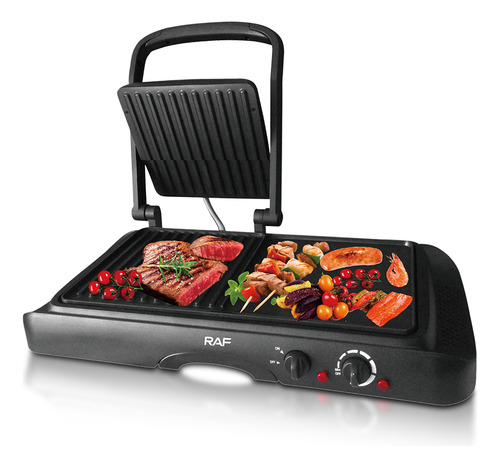 Plancha Asadera Parrilla 2 En 1 Eléctrica Portátil