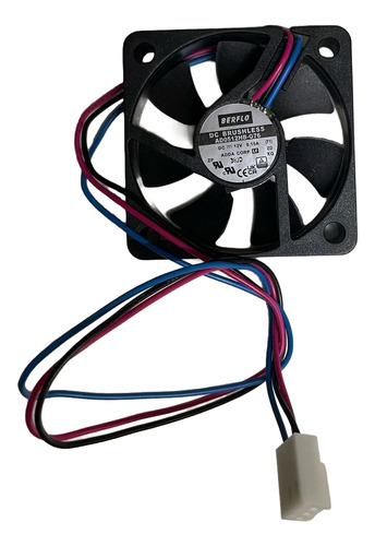 Micro Ventilador 12v 5cm 50x50x10 Rolamento Alto Fluxo Sem Led