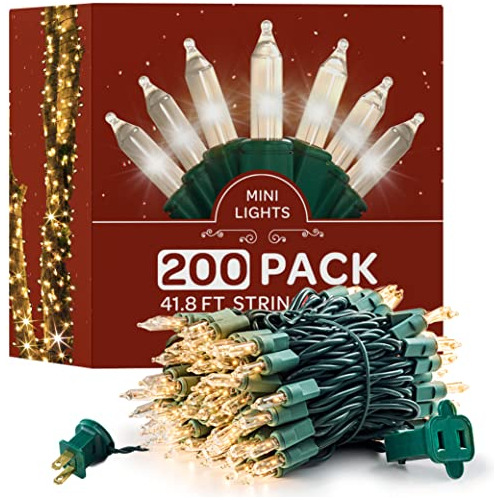 Luces De Navidad [juego De 200] Color Blanco Cálido, C...