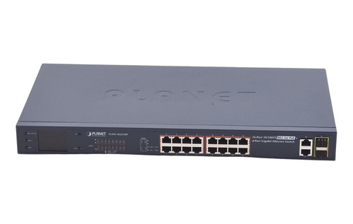 Switch No Administrable Poe+ Extended, Vlan, 16 Puertos