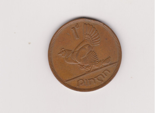 Moneda Irlanda 1 Penny Año 1968 Muy Bueno