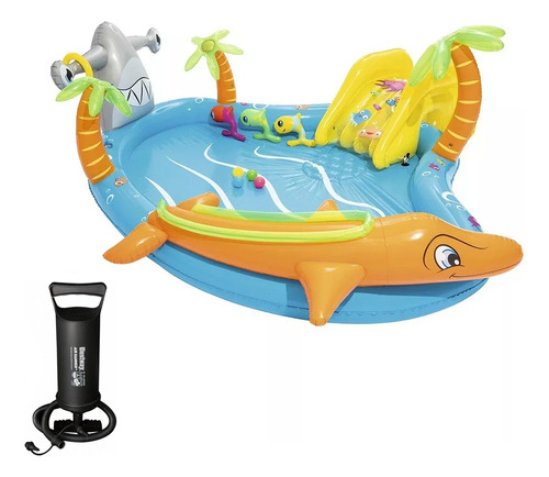 Pileta Inflable Pelotero Chorro Agua Bestway Playa +inflador