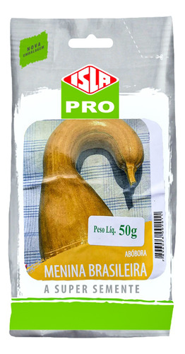 Sementes Abóbora Menina Brasileira Pacote C/ 50g Isla