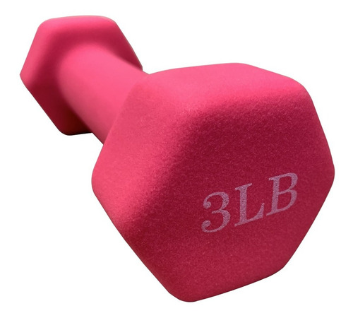 Imagen 6 de 6 de Pesas Mancuernas Revestidas De Neopreno Par 3 Lb C/u