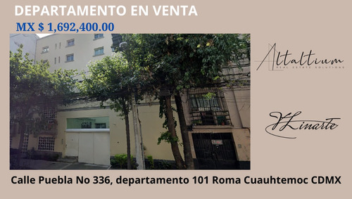 Departamento En Venta En La Roma Cdmx I Vl11-za-076