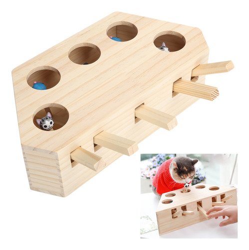 Juguete Para Hámster Pet Hit, De Madera Y Silicona, Interact