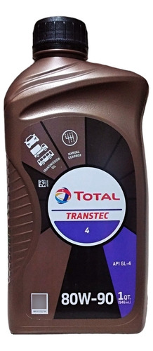 80w90 Total Transtec 4 Gl-4 - Aceite Caja De Cambios Manual