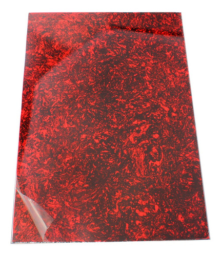 Folha Em Branco Pickguard De Celulóide Lava Vermelha