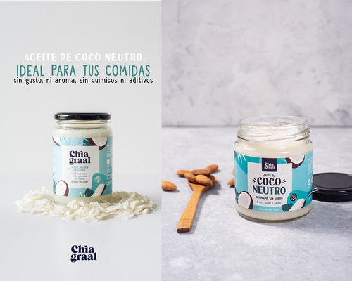 Imagen 3 de 6 de Aceite Coco Virgen X 180 Ml Con Certificacion Sin Tacc