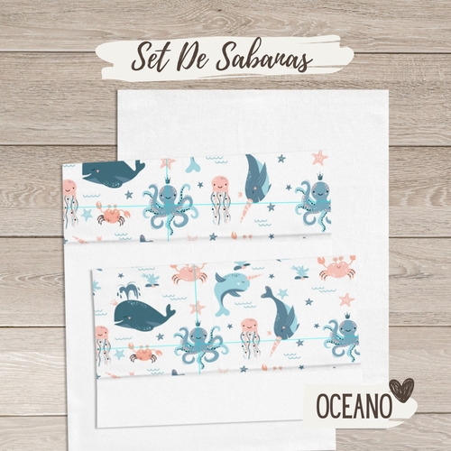 Set De Sabanas  Bebé Cuna Colecho (0.80 X 0,50 Cm )