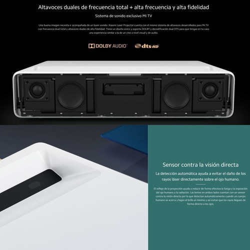 Imagen 8 de 10 de Xiaomi Mi Láser Projector 150'', Proyección Ultracorta 1080p