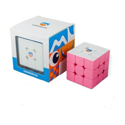 Monster Go 3x3 Cubo Rubik Gan Cube Original Rosado Pink