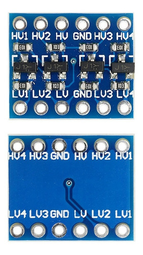 Imagen 5 de 6 de Modulo Adaptador Conversor Nivel Logico 5v 3.3v 4canales I2c