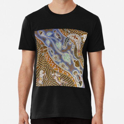 Remera Arte Aborigen Algodon Premium