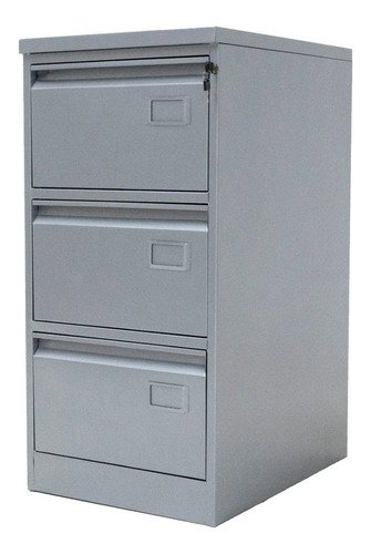 Archivero 3 Gavetas Vertical Color Gris