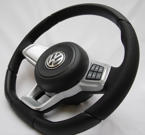 Imagem 3 de 8 de Volante Gti Mk7 Comando De Som G5 Gol Saveiro Voyage Prata