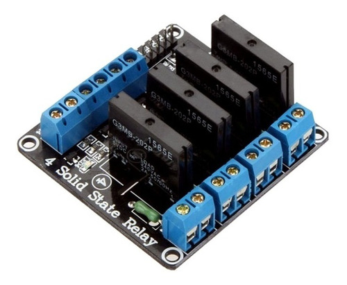 Mgsystem Modulo Rele Estado Solido Omron Ssr 5v 4 Canales 2a