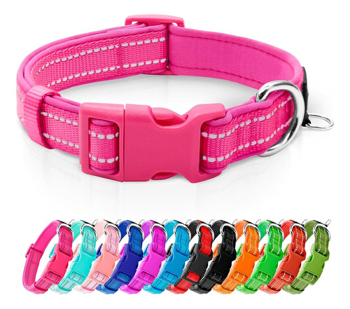 Azuza Collar De Perro Reflectante, Neopreno Suave Acolcha...