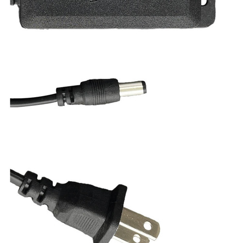 4 Adaptador De Ca De 12 V 2 A, Cargador, Enchufe De Negro