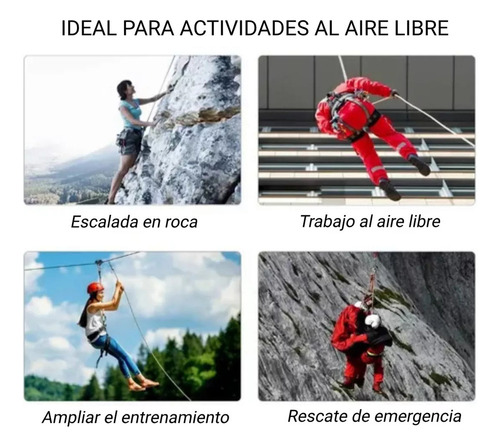 Cuerda De Escalada Aire Libre, Cuerda De Seguridad 12 Mm,20m