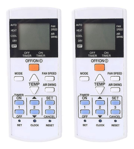 2 Controles Remotos A75c3297 Para Aire Acondicionado Panason