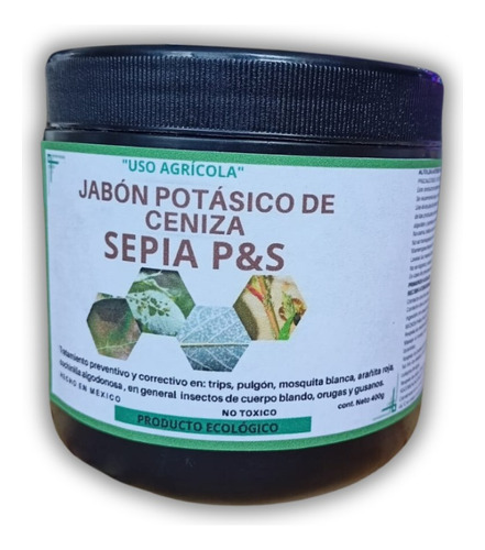 Jabón Potásico De Ceniza Sepia Pasta - Insecticida Orgánico