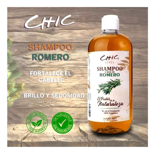 2 Shampoo Reparador Romero Anticaída Crecimiento