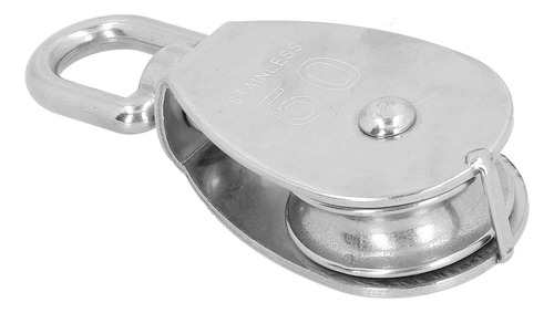 Polea Única De Acero Inoxidable 316 De 50 Mm Que Gira 360°