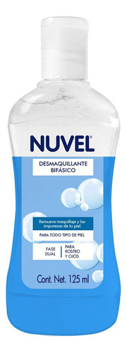 Bifásico Desmaquillante Para Ojos Nuvel  125 ml