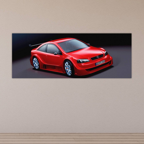Cuadro 30x80cm Auto 2001 Opel Astra Opc X Treme 336