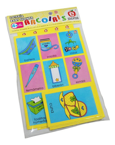 Loteria Arcoiris Baby Shower