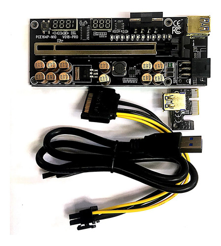 Tarjeta Elevadora Pci-e Ver018 Pro, Cable Usb 3.0 018 Pci Ex