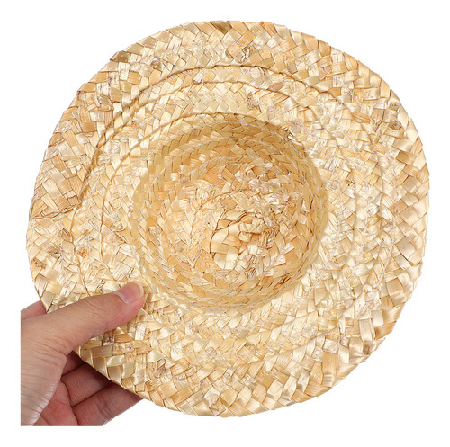 Sombrero De Paja Pequeño Para Mascotas, Sombrero De Paja Tre