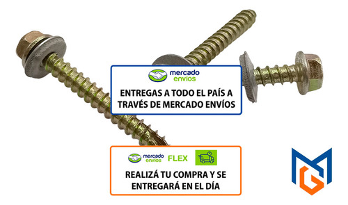 Tornillos 1/4x2 Punta Aguja Y Tacos Trapezoidales X 50unid