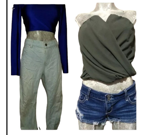 Duo Jeans Mango + Blusa Crop Top Ombliguera Charlotte Russe 