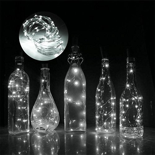 Kit 20 Luces Navideñas Para Botellas De Exterior